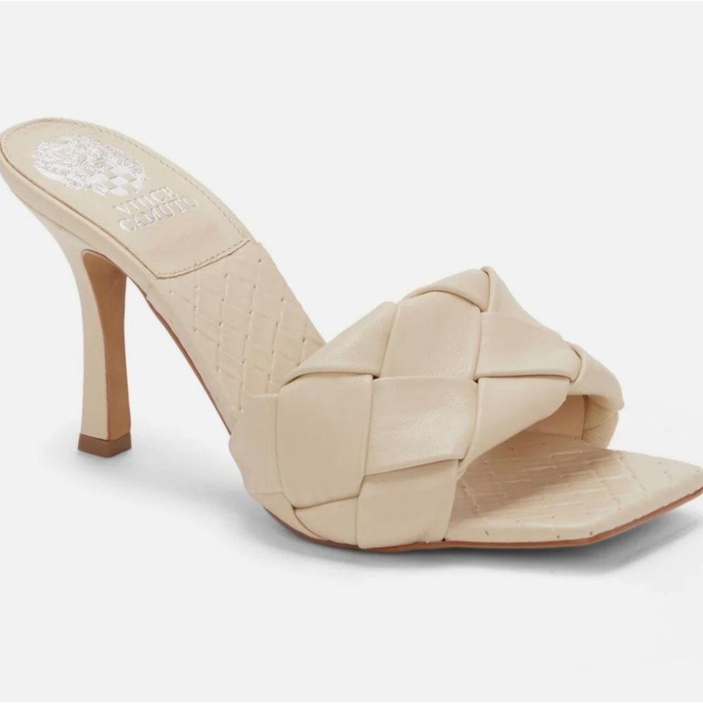 COPY - VINCE Camuto  Brelanie Womens Leather Slip On Heel Sandals